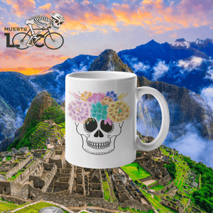 Flower Skull Coffee Mug - Muerto Loco