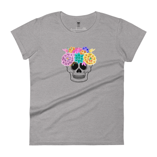 Flower Skull T-Shirt - Muerto Loco