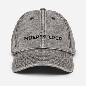 Muerto Loco Vintage Cotton Twill Cap - Muerto Loco