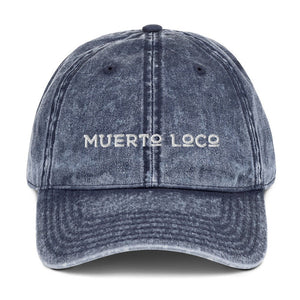 Muerto Loco Vintage Cotton Twill Cap - Muerto Loco